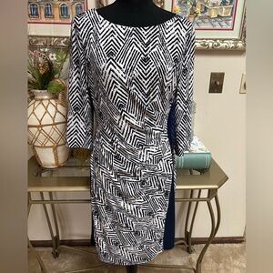 Ralph Lauren | Dresses | Lauren By Ralph Lauren Blue And White Striped Dress  With Pockets Sz Xl Nautical | Poshmark